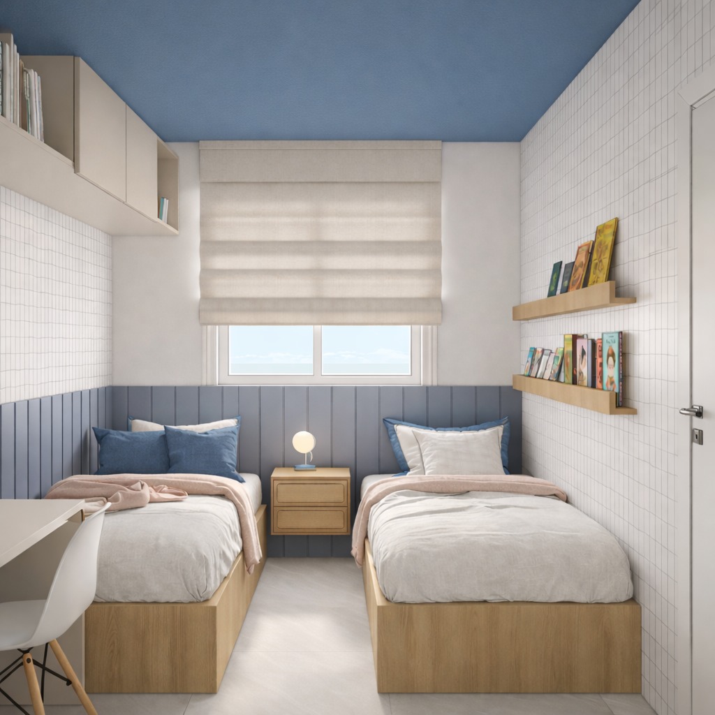 Quarto duplo do Residencial Nair APA