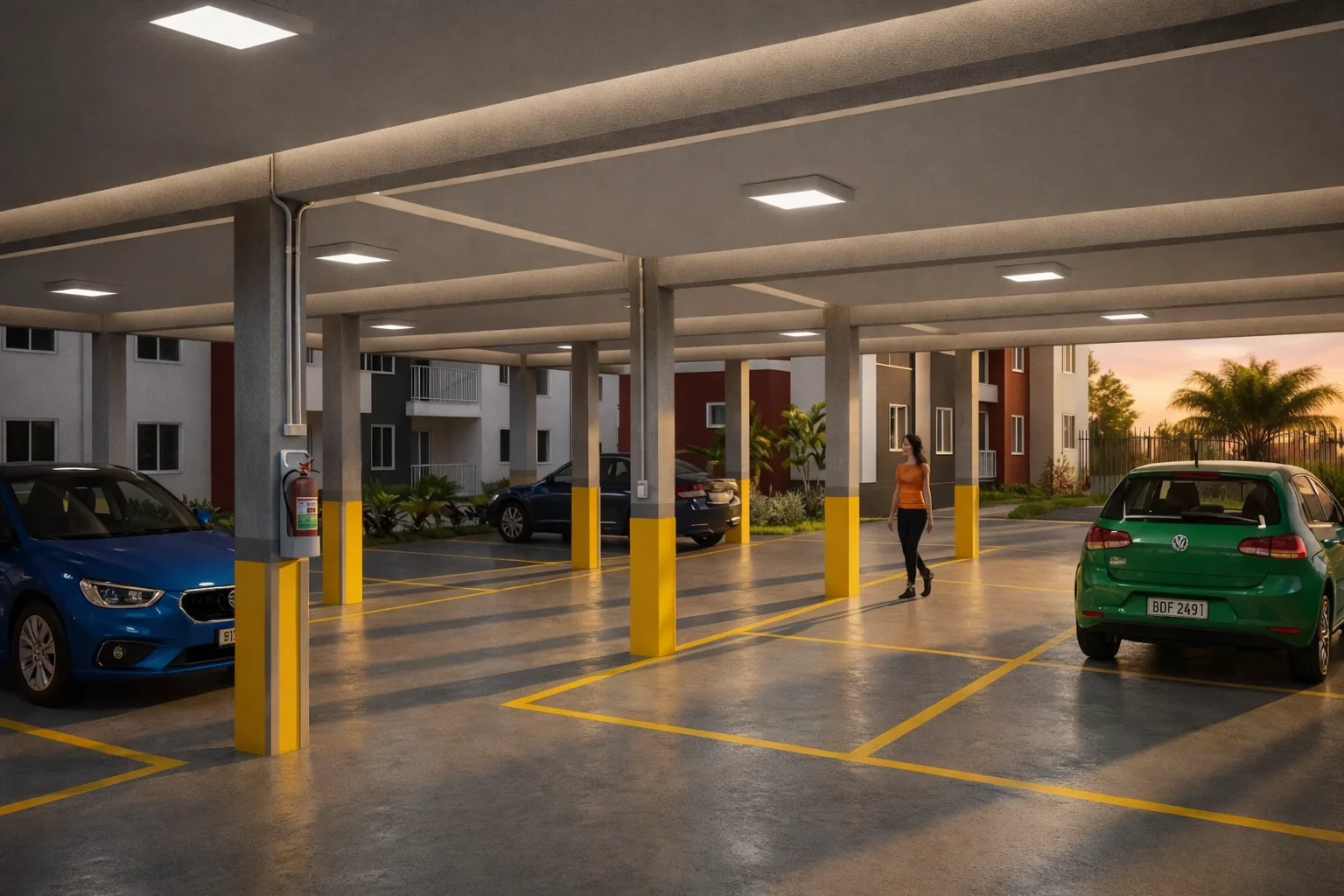 Estacionamento do Residencial Nair APA